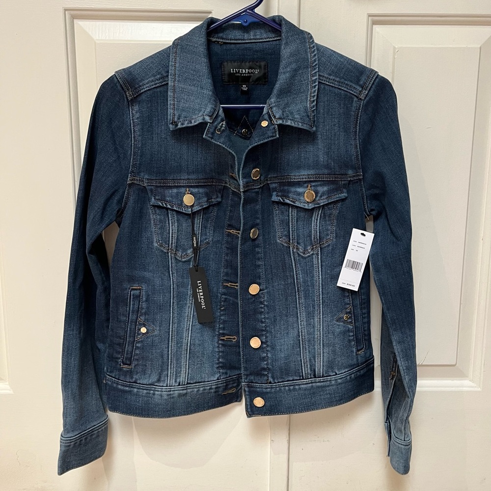 Liverpool Denim Jacket, XS, NWT